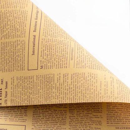 Vintage Newspaper Bouquet Paper Pack 40 (20" x 28")
