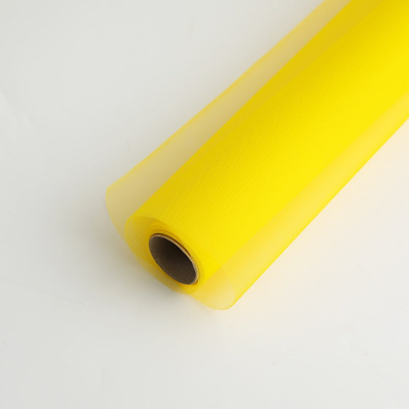 Frosted Mesh Fabric Tulle Roll for Bouquet Gift Packaging