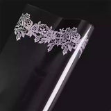 Load image into Gallery viewer, 20pcs Lace-Printed Clear Cellophane Bouquet Wrap (57x57cm)