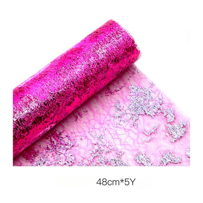 Glitter Tulle for Bouquets Wrapping (48cmx5Yd)