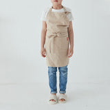 Load image into Gallery viewer, Linen Apron with Pockets for Children