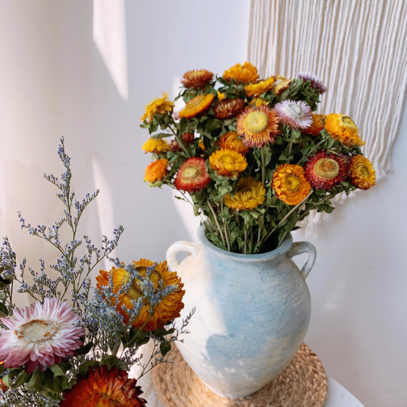 Natural Dried Flowers 20-head Daisy Bouquet