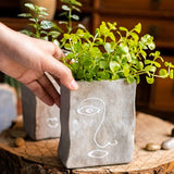 Load image into Gallery viewer, Modern Abstract Face Ceramic Planter Pot