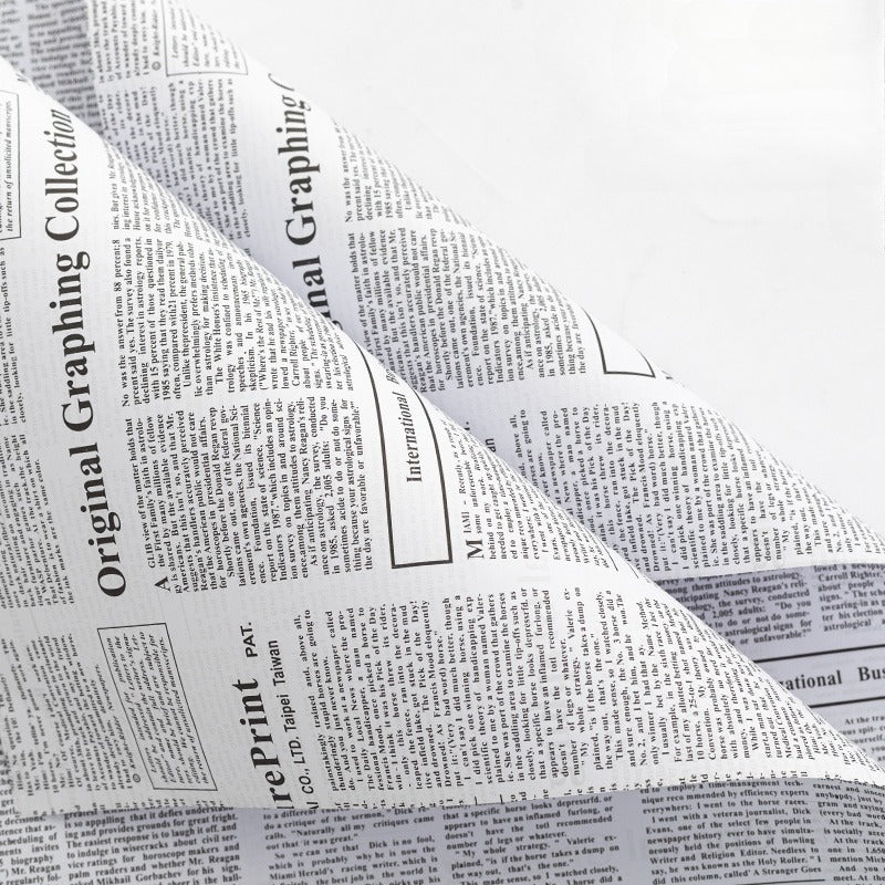 Vintage Newspaper Bouquet Paper Pack 40 (20" x 28")