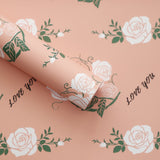 Load image into Gallery viewer, Rose Print Flower Wrap Paper Pack 20 (58x58cm)