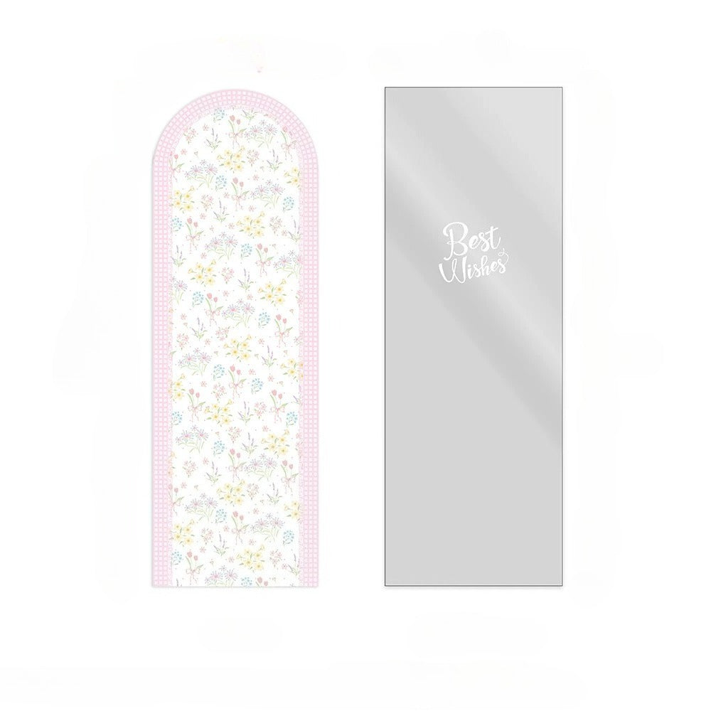 Papier de support et tiges de rose individuelles transparentes, lot de 50