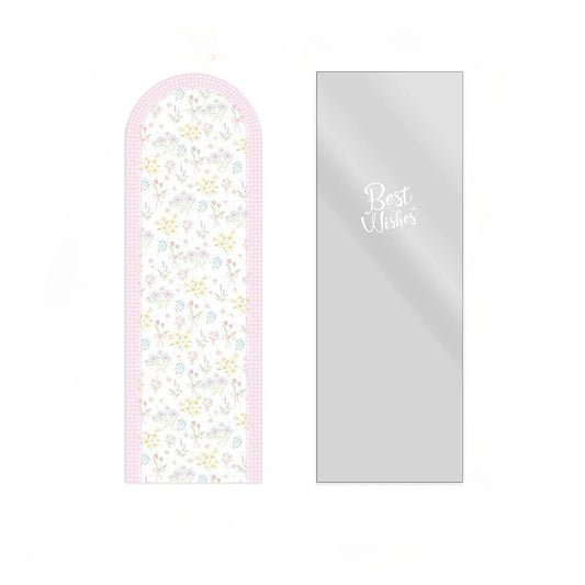 Backing Paper & Clear Single Rose Stem Set Pack 50