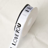 Load image into Gallery viewer, I LOVE YOU Polyester Satin Ribbon (25mmx50Yd)