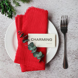 Load image into Gallery viewer, 10pcs Fringed Cotton Cloth Napkins (42x42 cm)