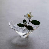 Load image into Gallery viewer, Clear Irregular Circular Glass Flower Frog