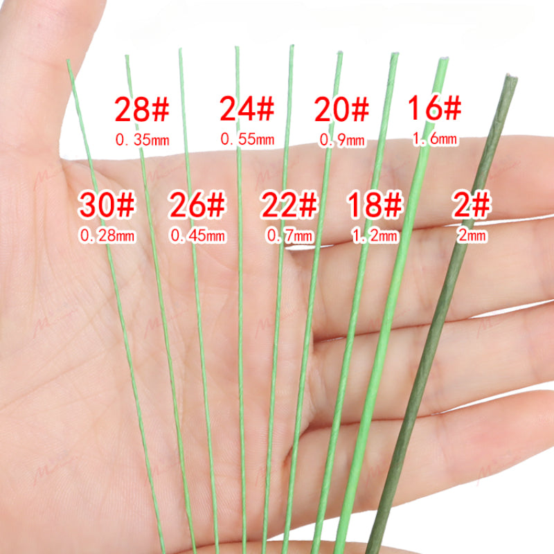 Light Green Floral Wire for Crafts Pack 100