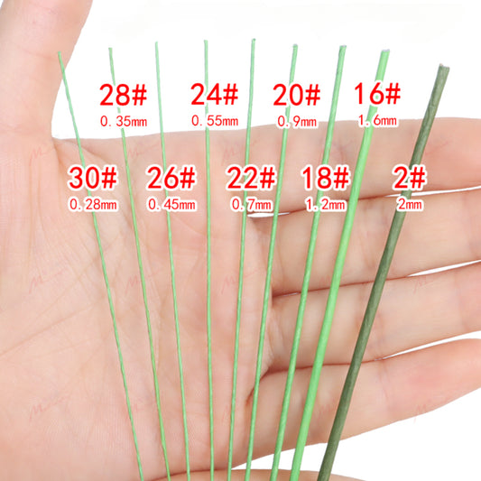 Light Green Floral Wire for Crafts Pack 100
