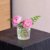 Load image into Gallery viewer, Clear Irregular Circular Glass Flower Frog