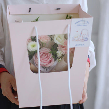 Minimalist Trapezoid Flower Gift Bags Pack 10