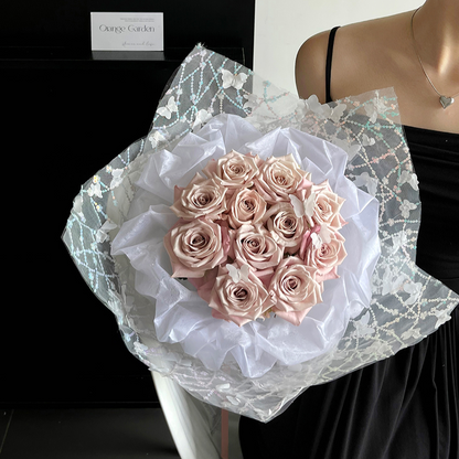 Sequined Butterfly Bouquet Tulle Wrap (130x50cm)