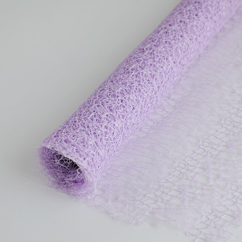 Polyester Net Tulle Fabric Roll for Flower Packaging (50cmx5Yd)