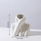 Load image into Gallery viewer, Modern Abstract Face Ceramic Vase