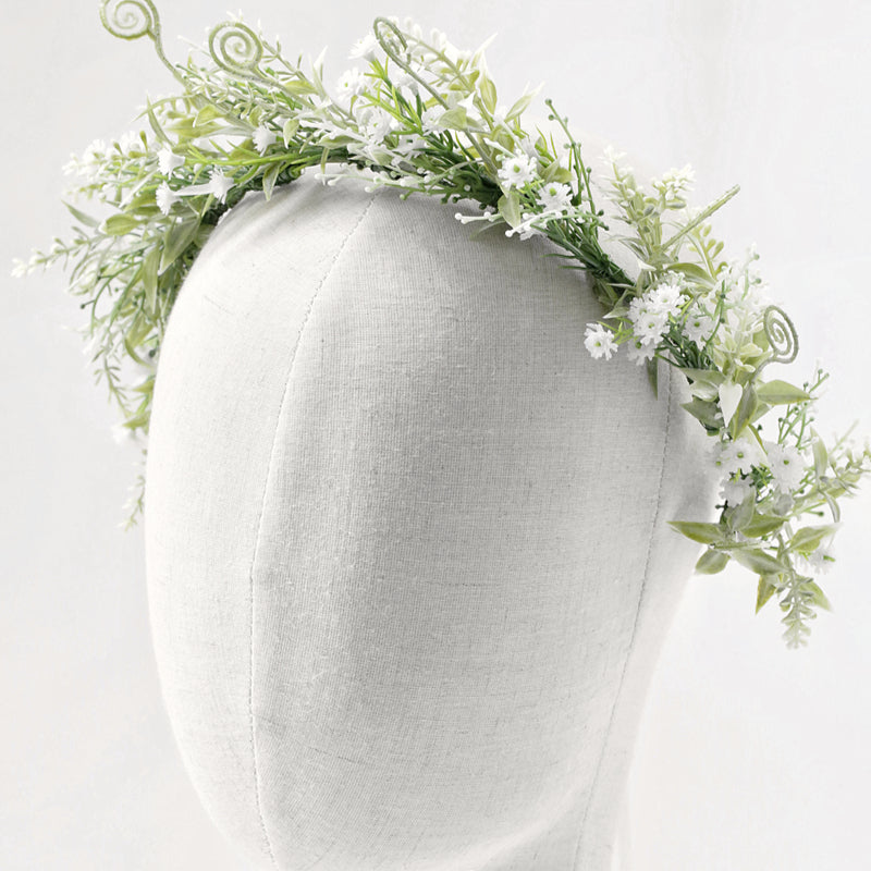 Couronne de fleurs de mariage bohème féérique
