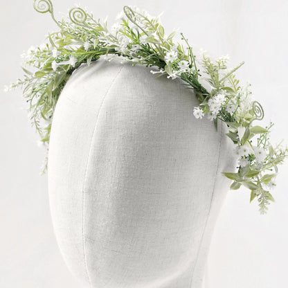 Couronne de fleurs de mariage bohème féérique