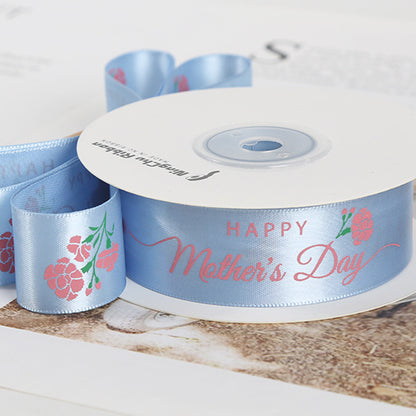 Happy Mother's Day Floral Ribbon (2.5cmx20Yd)