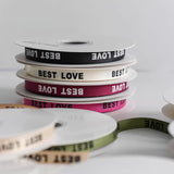 Load image into Gallery viewer, BEST LOVE Grosgrain Ribbon (1cmx24Yd)