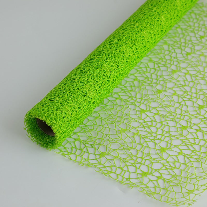 Polyester Net Tulle Fabric Roll for Flower Packaging (50cmx5Yd)