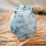 Load image into Gallery viewer, Iridescent Textured Glass Flower Vase