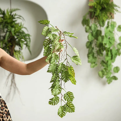 Guirlande artificielle de Monstera de 35 po