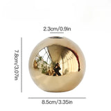 Load image into Gallery viewer, Golden Spherical Ceramic Flower Vase