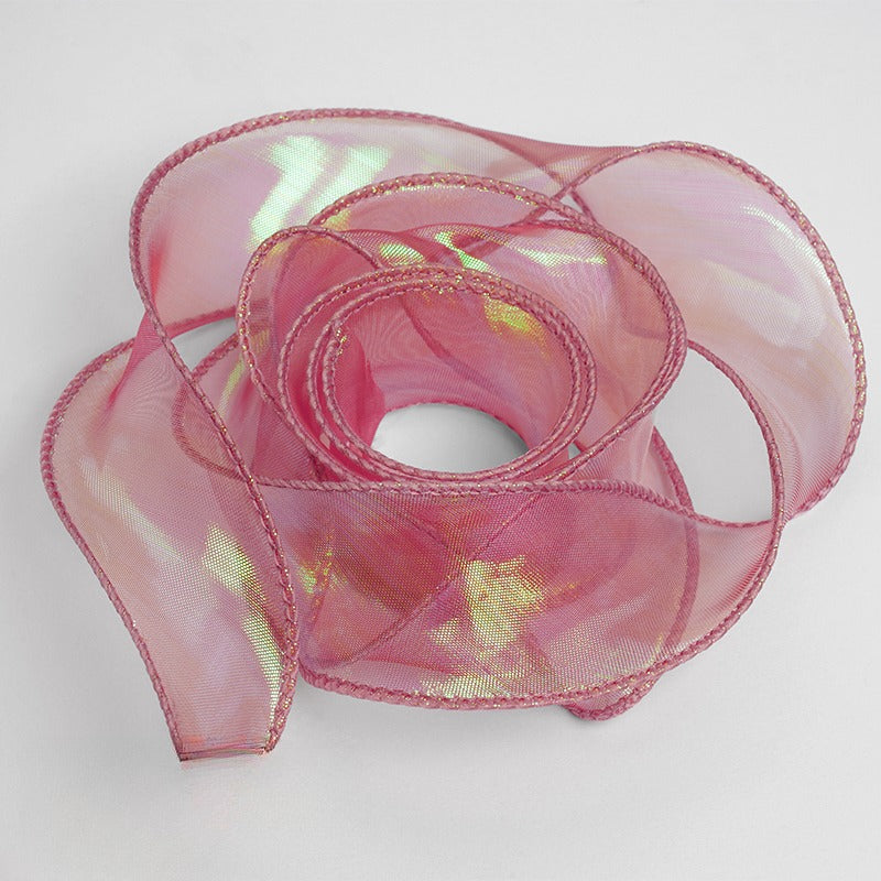 Iridescent Organza Sheer Ribbon (4cmx10Yd)
