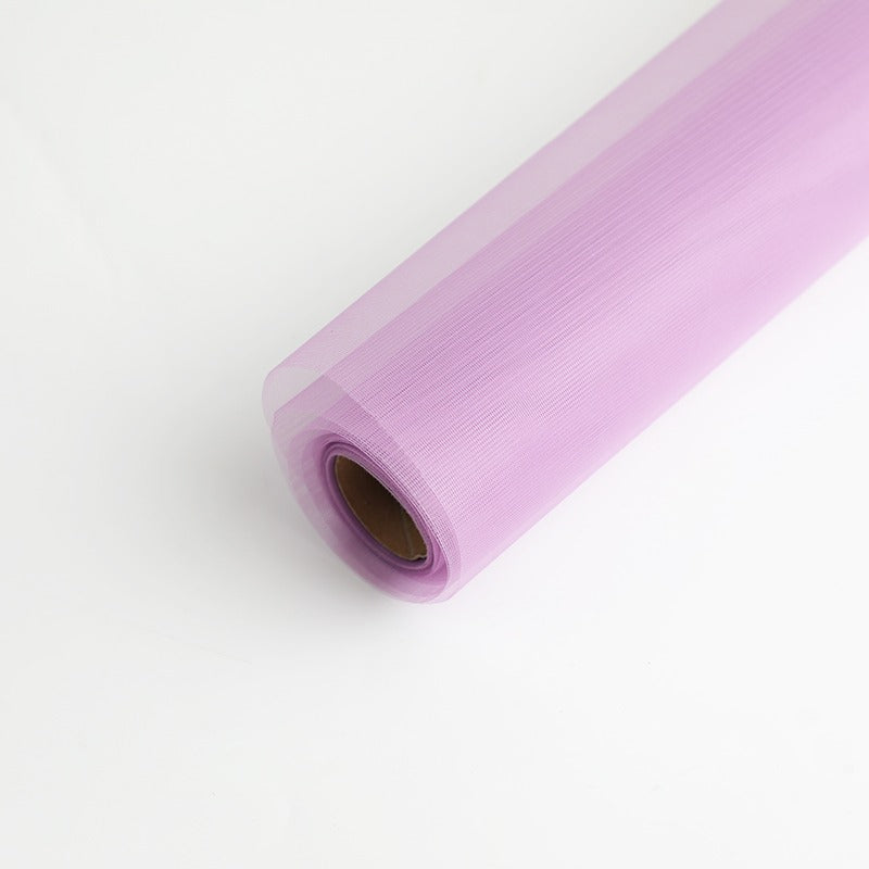 Frosted Mesh Fabric Tulle Roll for Bouquet Gift Packaging