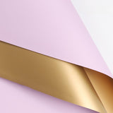 Load image into Gallery viewer, 20pcs Gilded Two-Tone Flower Wrapping Paper (56x56cm)