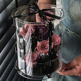 Load image into Gallery viewer, Transparent Acrylic Round Floral Box