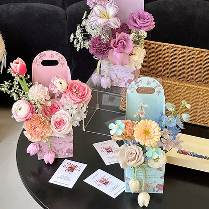 9pcs Spring Theme Fresh Flower Bouquet Box