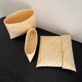Load image into Gallery viewer, Small Square Hand-Woven Bamboo Gift Box