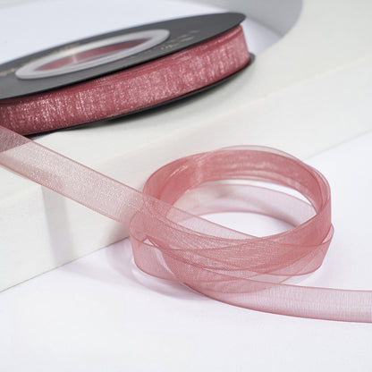 Solid Color Sheer Organza Ribbon (10mmx50Yd)