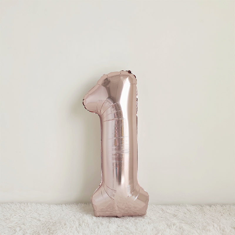 40 Inch Rose Gold Big Number Balloon