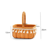 Load image into Gallery viewer, Rattan Flower Basket with Tassels