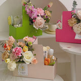 Load image into Gallery viewer, Spring Floral Coffee Takeout Box