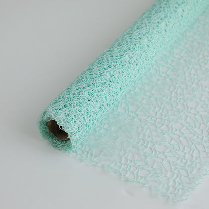 Polyester Net Tulle Fabric Roll for Flower Packaging (50cmx5Yd)