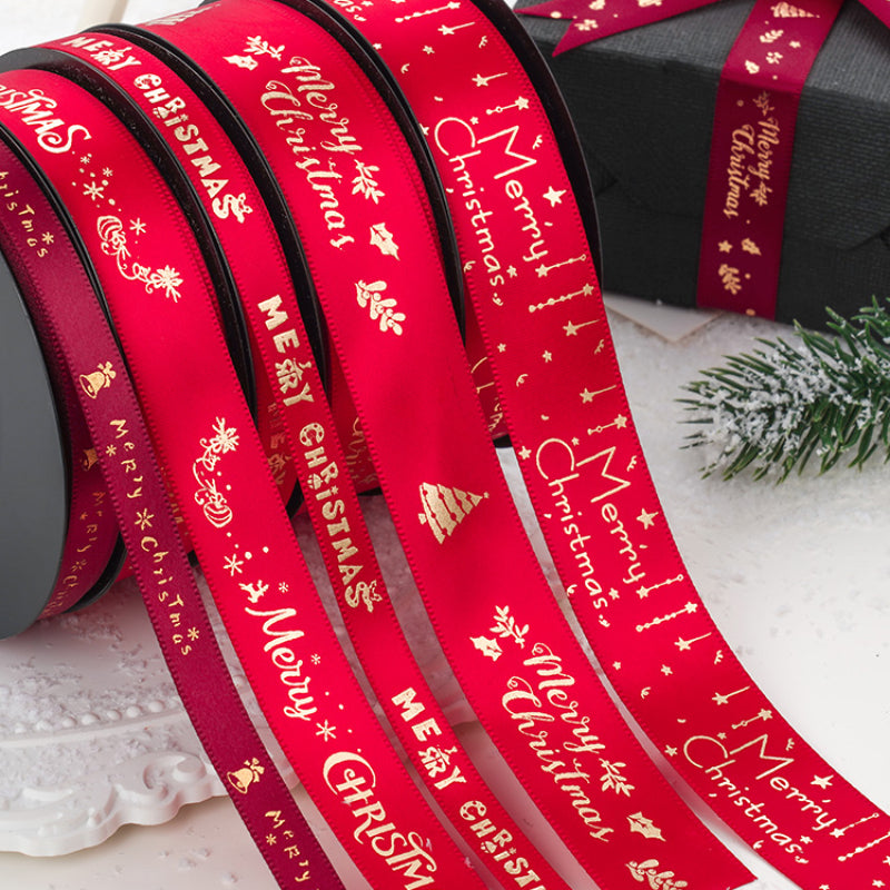 24 Yards Christmas Satin Ribbon for Crafts