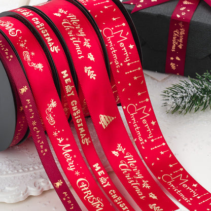 24 Yards Christmas Satin Ribbon for Crafts