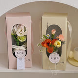 Load image into Gallery viewer, 5pcs Oval-window Floral Gift Box with Handle