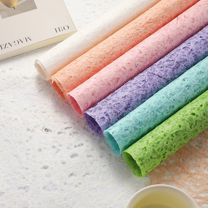 10pcs Natural Fiber Craft Paper for Bouquets (50x70cm)