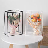 Load image into Gallery viewer, 10pcs Clear Bouquet Gift Bags with Border