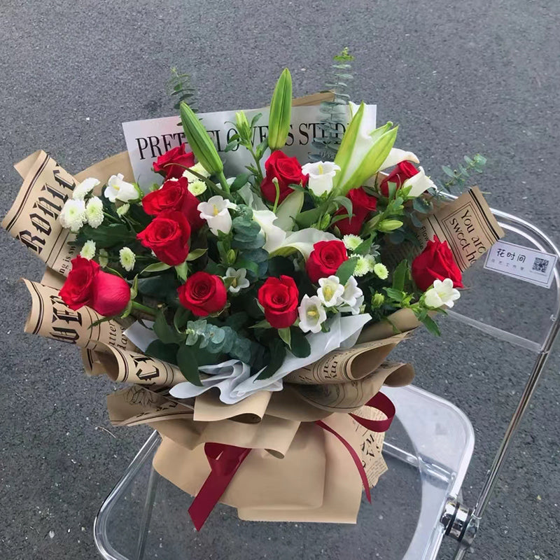 20pcs Vintage Newspaper Bouquet Paper (57x57cm)