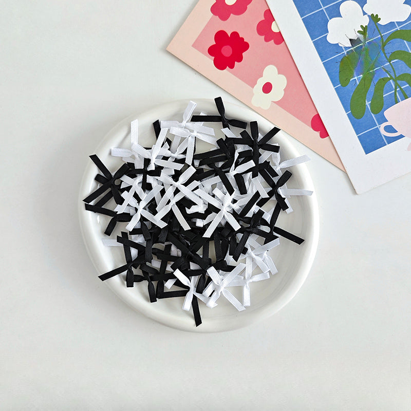 100pcs Silk Ribbon Bows for DIY Decorations