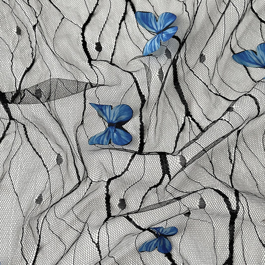 Butterfly Tulle Fabric for Wrapping Bouquets (1.5mx1Yd)
