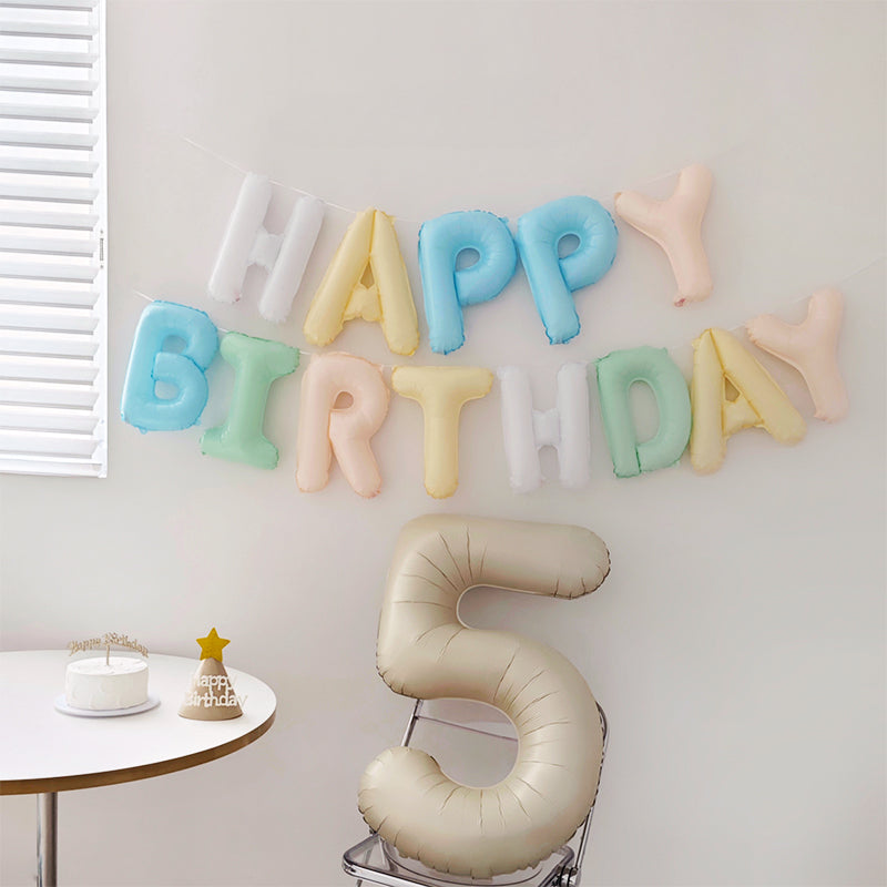 Colorful HAPPY BIRTHDAY Letter Balloon Garland