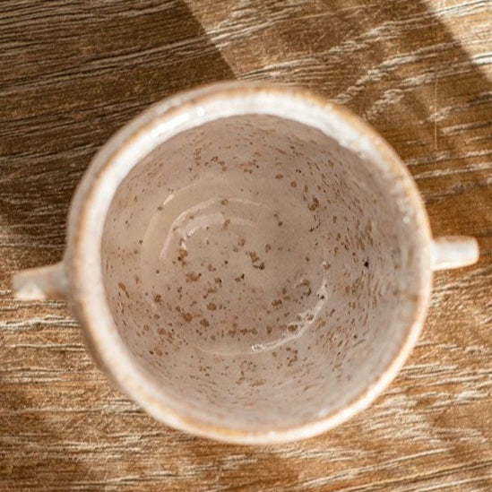 Cache-pot en céramique pour café, terre cuite côtelé